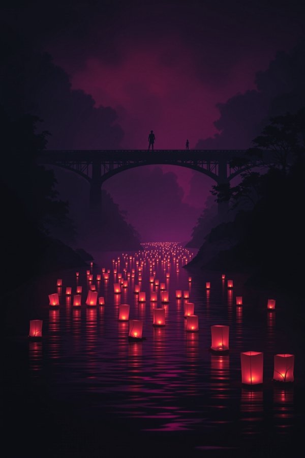 河灯恐怖电影海报